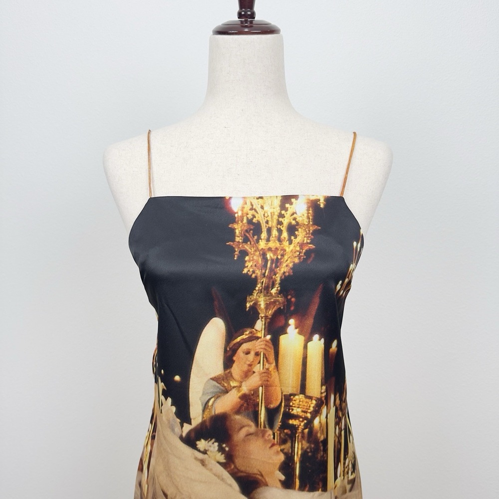Forever‎ 21 x Romeo & Juliet Dress Womens M Slip Dress Romantic Gothic 90s Y2K - Picture 2 of 14